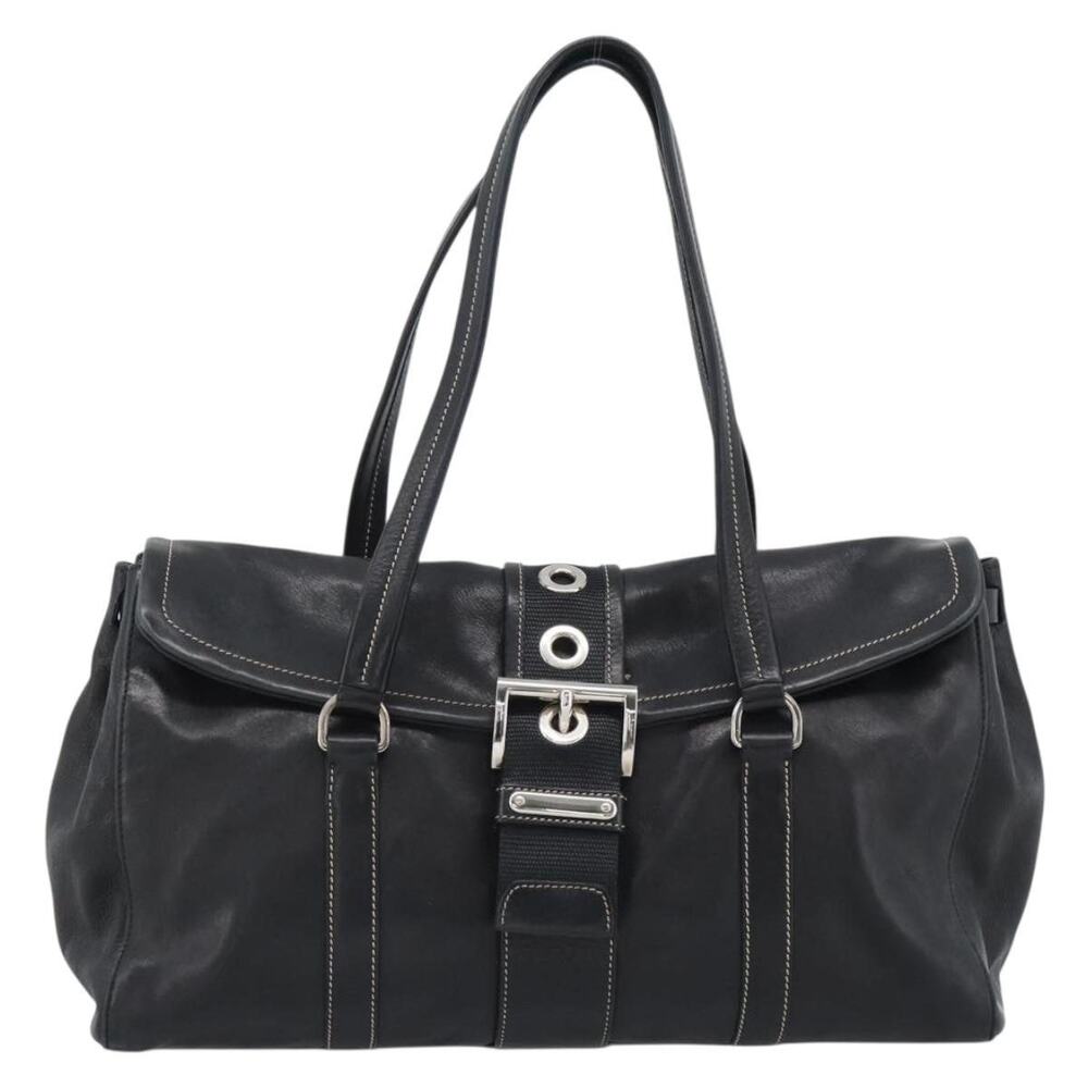 Prada Saffiano Galleria Tote Bag Black